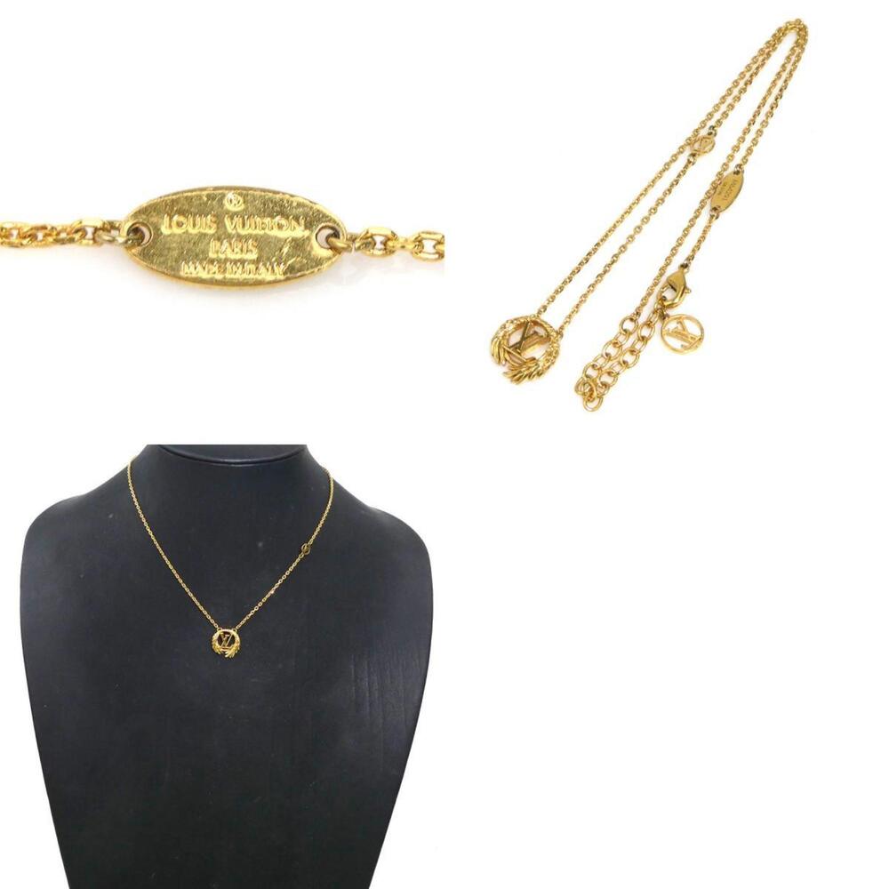 LOUIS VUITTON Gold Necklace - Picture 5 of 5